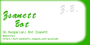 zsanett bot business card